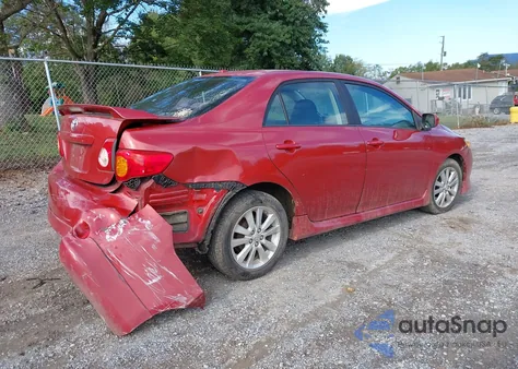 2009 Toyota Corolla S z USA, uszkodzony, nr VIN 2T1BU40E49C031366